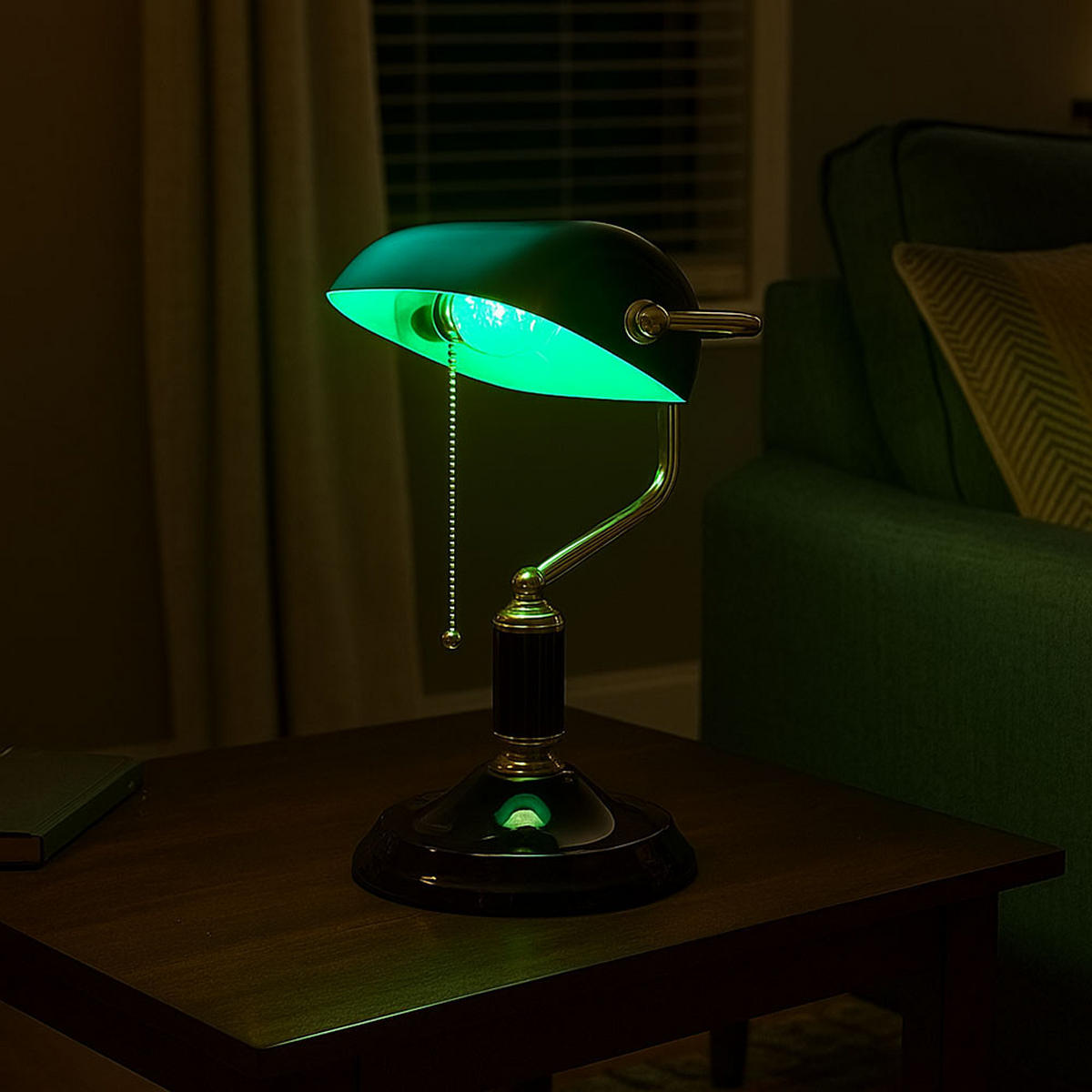 RGB LED TISCHLEUCHTE Antique Anthrazit Gold - Anthrazit, Metall (26.5/18/34cm) - Globo Lighting