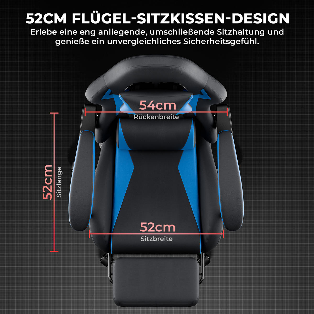 STUHL mit Kissen ergonomisch Mehrfarbig 63x58.5x120.5 cm Kunststoff - Multicolor, Kunststoff (63/120.5/58.5cm) - SONNENH