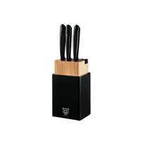 KÜCHENMESSERBLOCK Jensen Porvoo - 8 Teile - Schwarz, Metall (1cm) - Björn