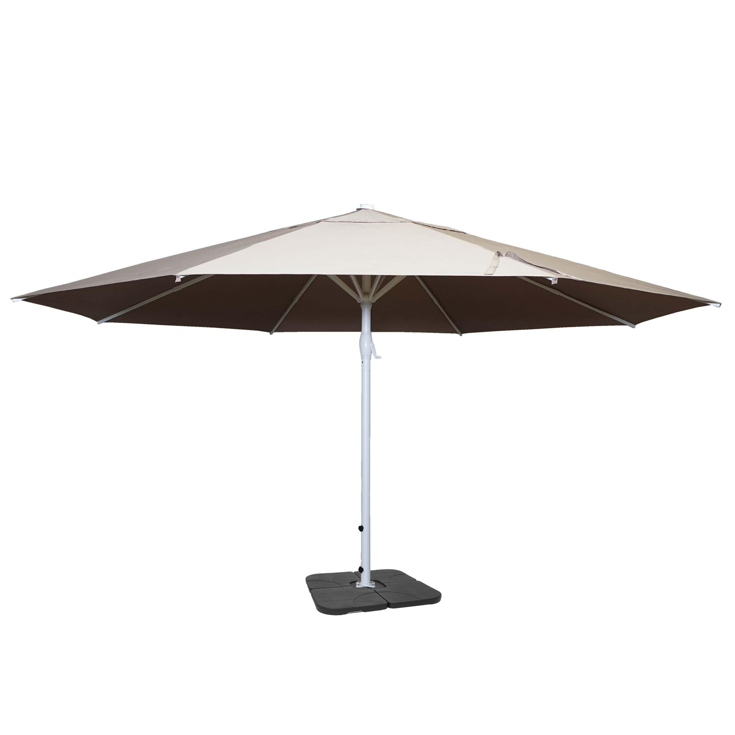 SONNENSCHIRM Cremeweiß - Weiß, Textil (500/500cm) - MCW