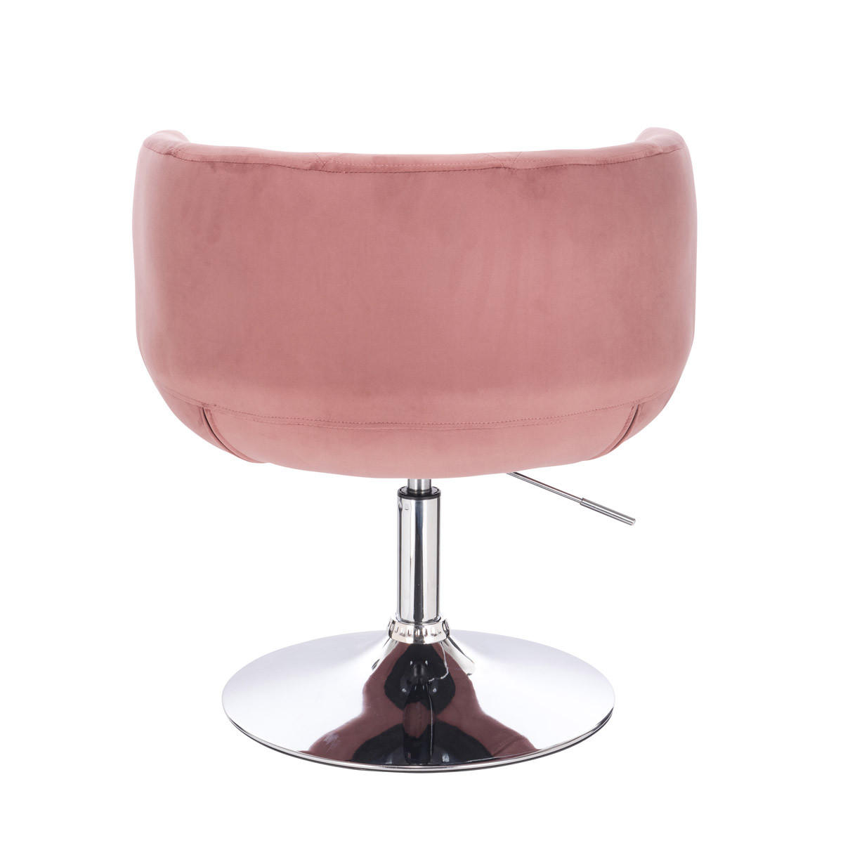 COCKTAILSESSEL PANAMA Samt Rosa - Pink/Silberfarben, Textil (55/78/61cm) - SVITA