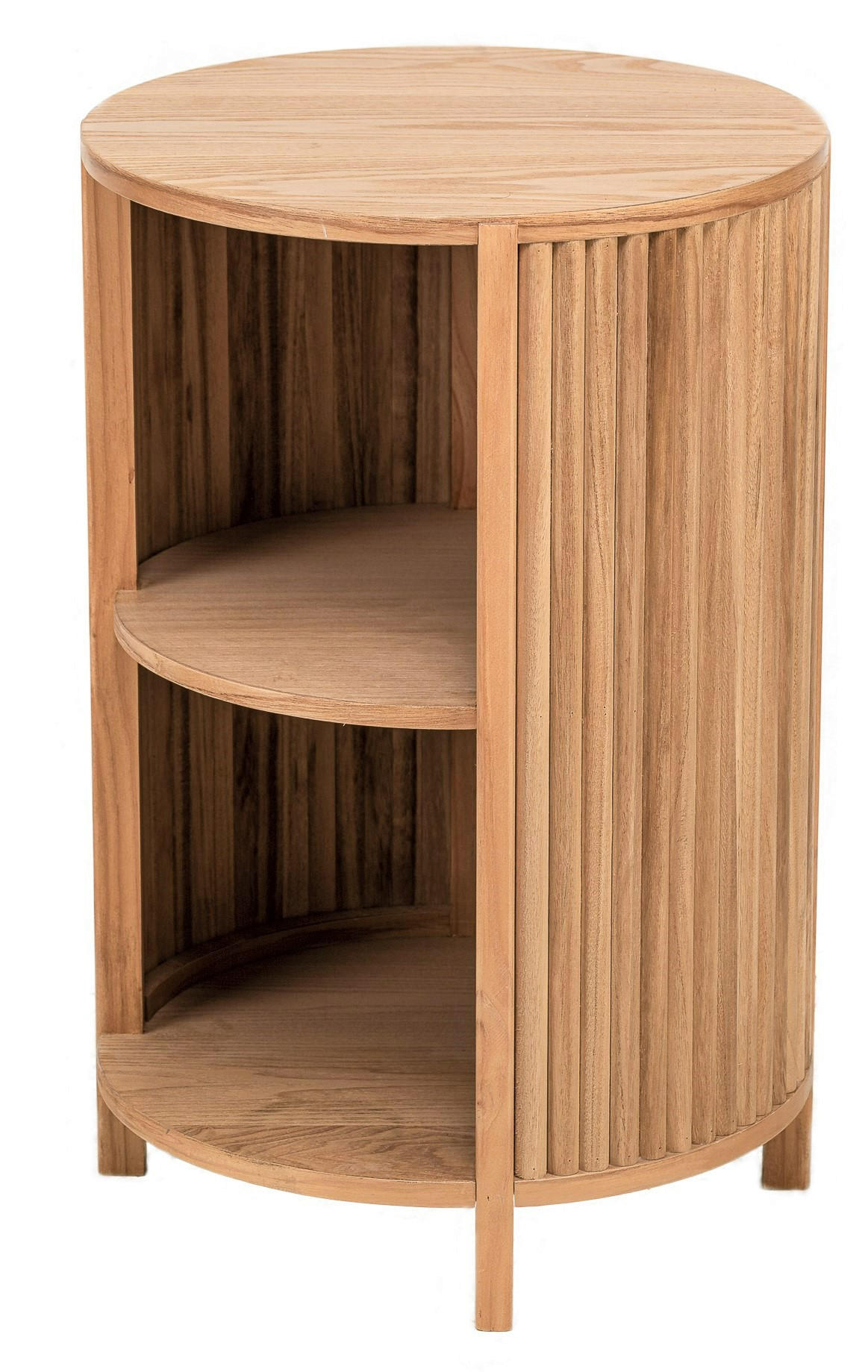 NACHTTISCH Rund Braun 40 x 40 x 63 cm - Braun, Holz (40/63/40cm) - Nordlys