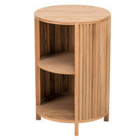 NACHTTISCH Rund Braun 40 x 40 x 63 cm - Braun, Holz (40/63/40cm) - Nordlys