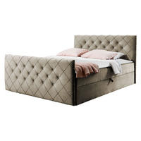 BOXBETT Malaga - Hellbraun, Holz (180/200cm) - MIRJAN24