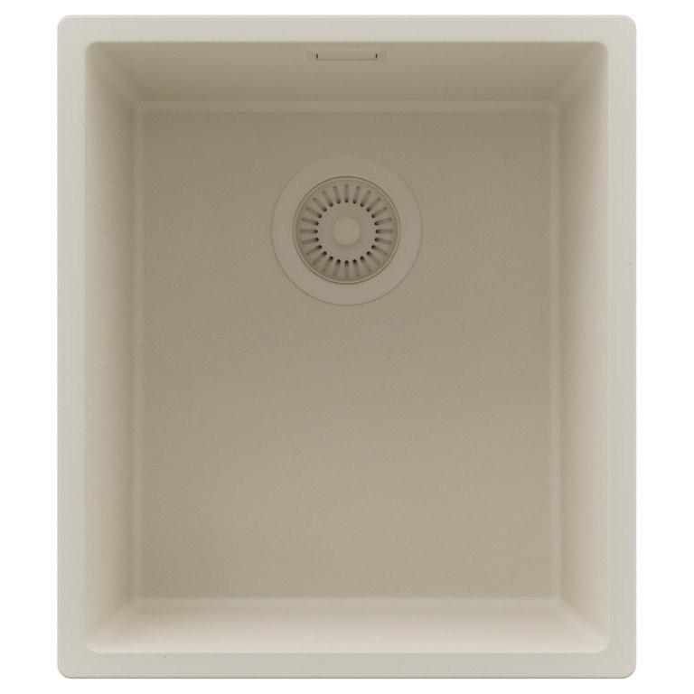 SPÜLBECKEN London Slim, 2-er set Beige 41/47 cm 1 Becken + Ablauf-Set ab 45er Unterschrank - Beige, Kunststoff (41/20/47cm) - Primagran