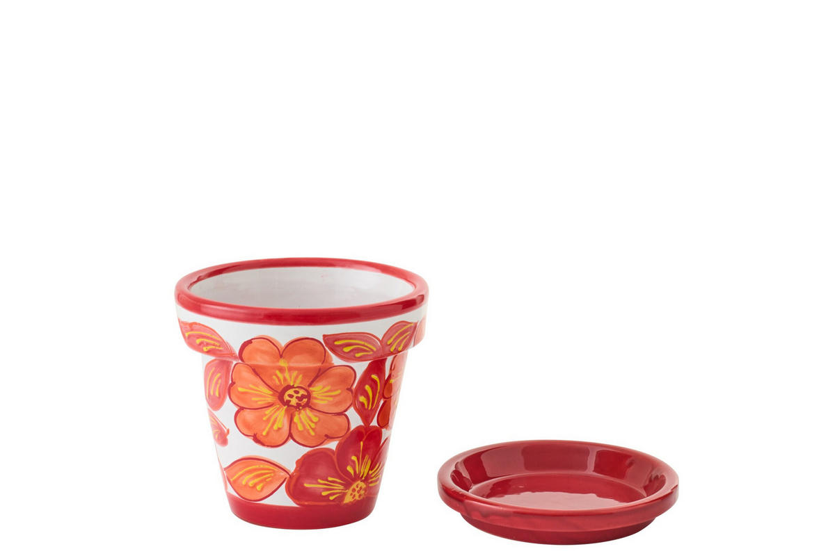 BLUMENTOPF OW Orange - Orange, Keramik (21/19cm) - J-Line