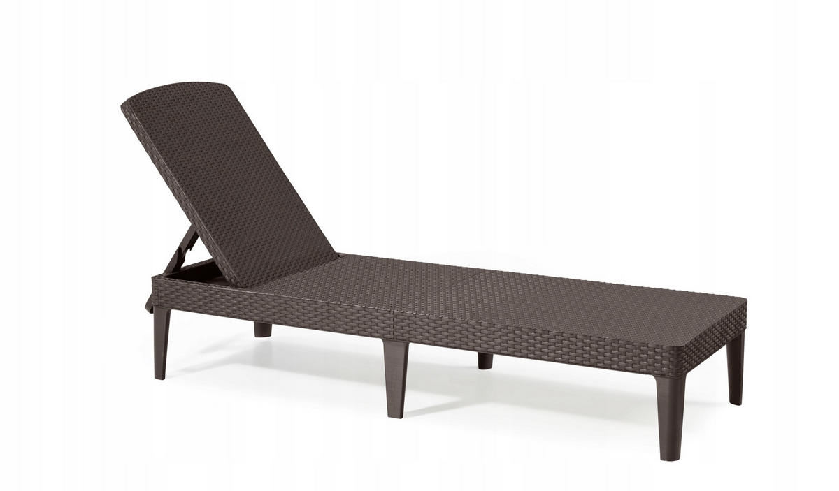GARTENLIEGESTUHL 58 x 151 cm, Braun - Braun, Kunststoff (58/151cm) - KADAX