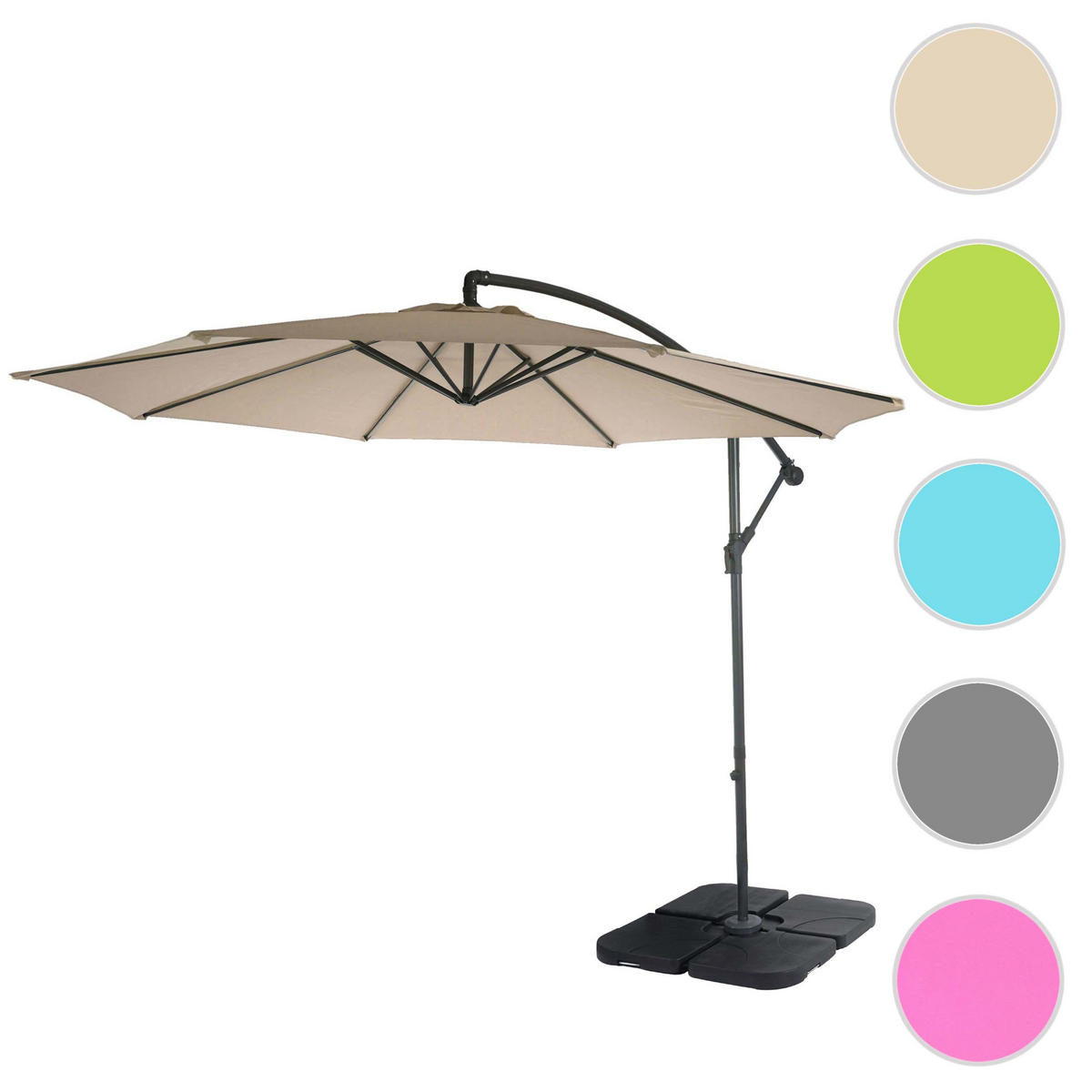 AMPELSCHIRM NEIGBAR Beige - Beige, Textil (360/295cm) - MCW