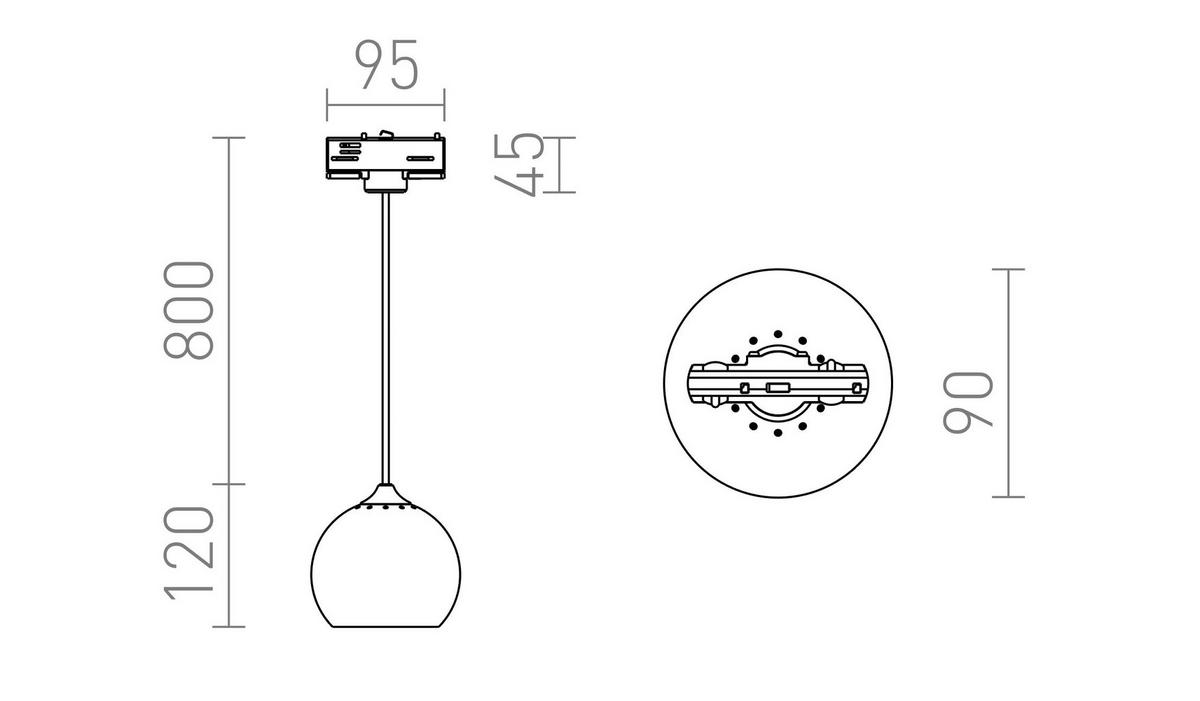 DECKENLEUCHTE DESTY Schwarz 35 W - Schwarz, Metall (30/30/20cm) - Rendl