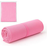 STRANDTUCH mit Knöpfen - 80 x 160 cm - Pink - Pink, Textil (80/160cm)