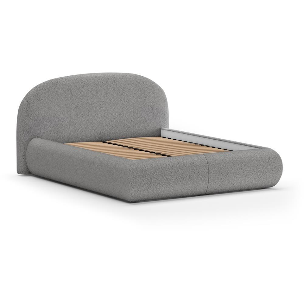 Beautysofa Polsterbett Dunkelgrau 160x200 cm
