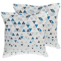 DEKOKISSEN 2er-Set Bunt 45/45 cm Cleome - Multicolor, Textil (45/45cm) - Beliani