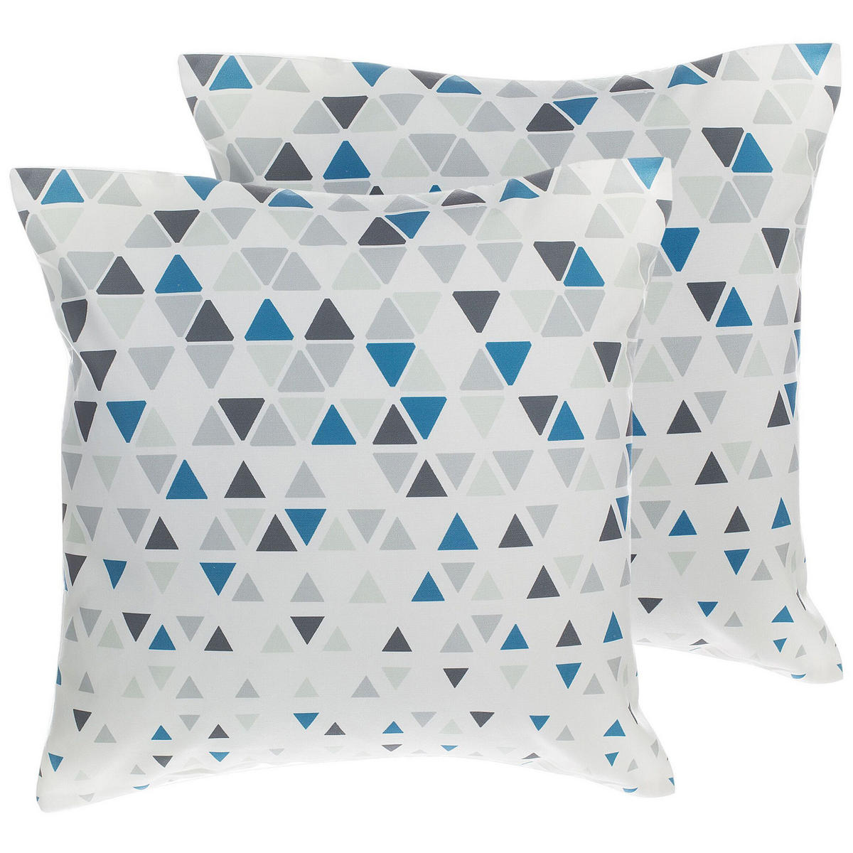 DEKOKISSEN 2er-Set Bunt 45/45 cm Cleome - Multicolor, Textil (45/45cm) - Beliani