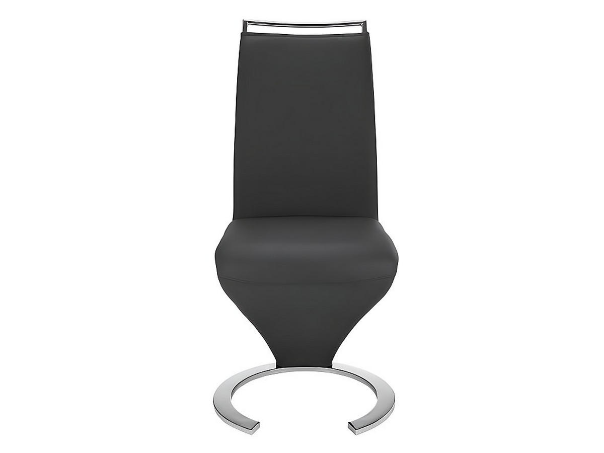 STUHL Freischwinger 6er-Set - Kunstleder - Schwarz - TWIZY - Schwarz, Leder (49/100/61cm) - Vente-Unique