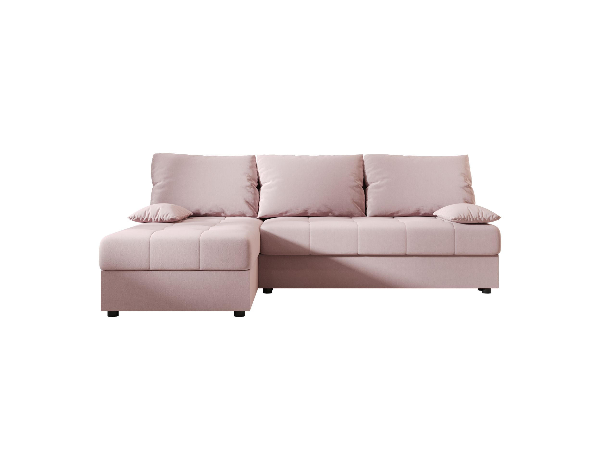 ECKSOFA MOS L Cosmic 14 Links mit Schlaffunktion - Rosa, Textil (200/143cm) - Bedante