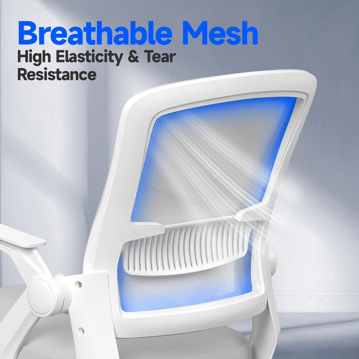 BÜROSTUHL Mesh Ergonomisch Grau - Grau, Kunststoff/Textil (49/107/47cm) - Kaket