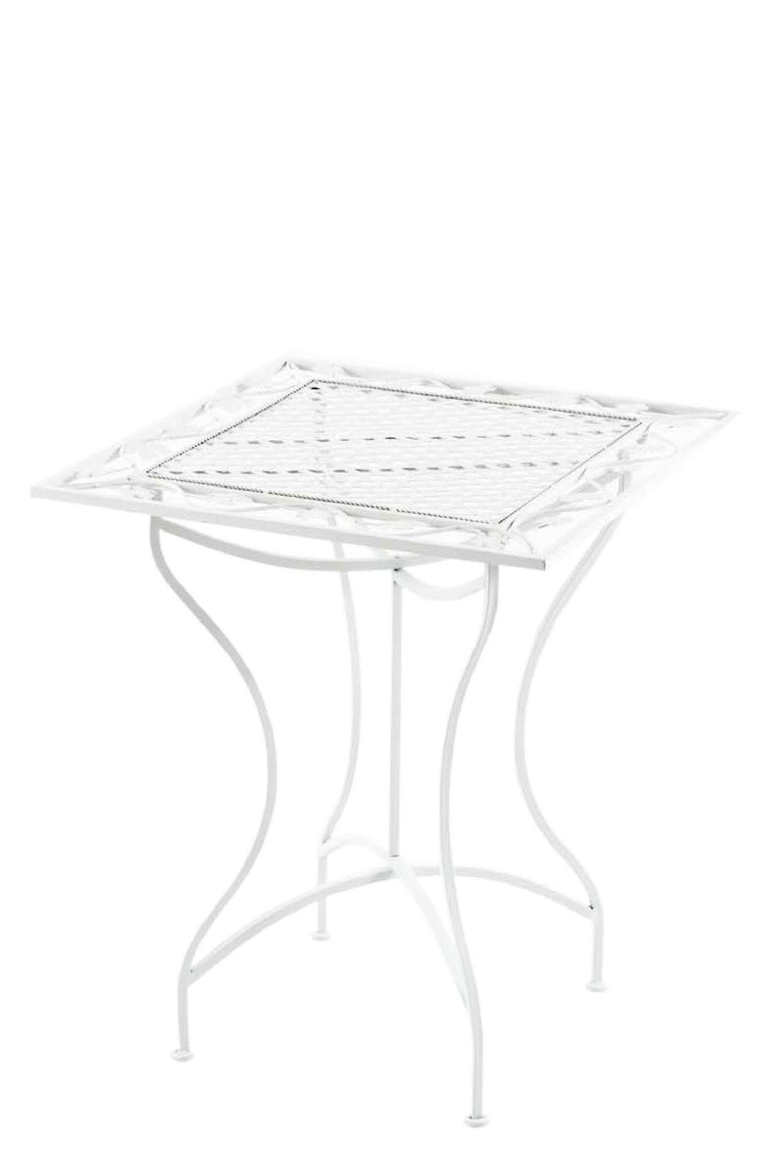 GARTENTISCH Asiri weiß - Weiß, Metall (72/60/60cm) - TPFGarden