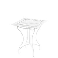 GARTENTISCH Asiri weiß - Weiß, Metall (72/60/60cm) - TPFGarden