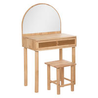 KINDERSCHMINKTISCH Campagne, Holz, Naturfarben - Braun, Holz (35/55cm) - Atmosphera for kids