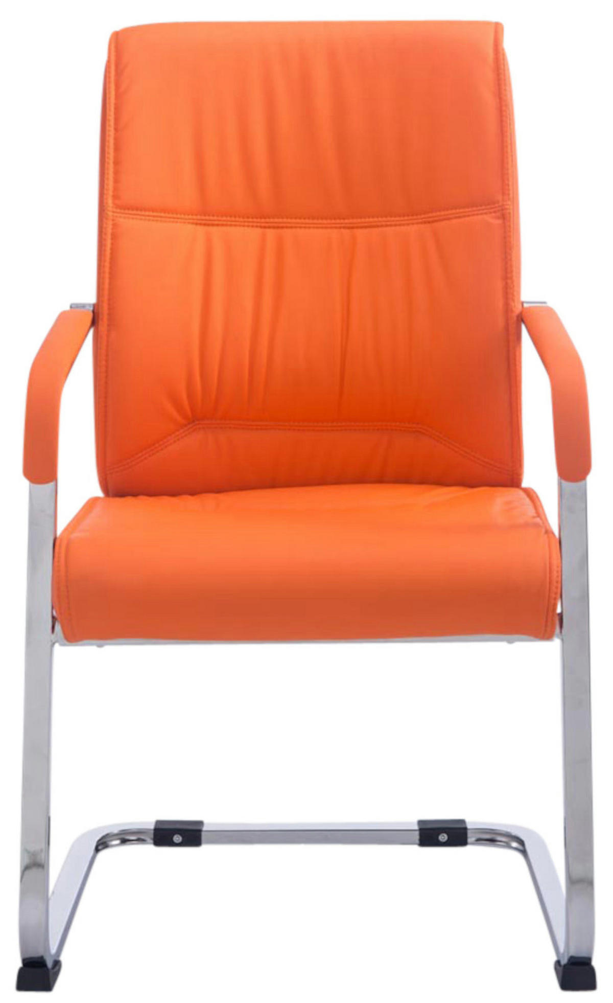 SCHWINGSTUHL 2er Set Lederlook orange - Orange, Textil/Metall (58/102/65cm) - CLP