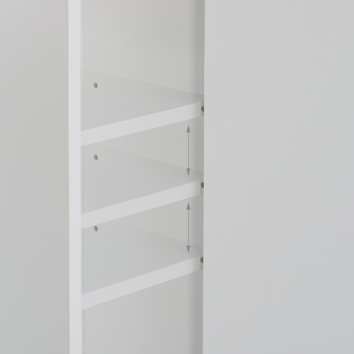 BADEZIMMERSCHRANK - Naturfarben/Weiß, Holzwerkstoff/Kunststoff (20/180/20cm) - Relaxdays