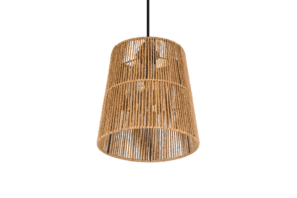HÄNGELAMPE HOLM - Braun - 24/24/150 cm - Braun, Papier (24/24/150cm) - Trio Leuchten
