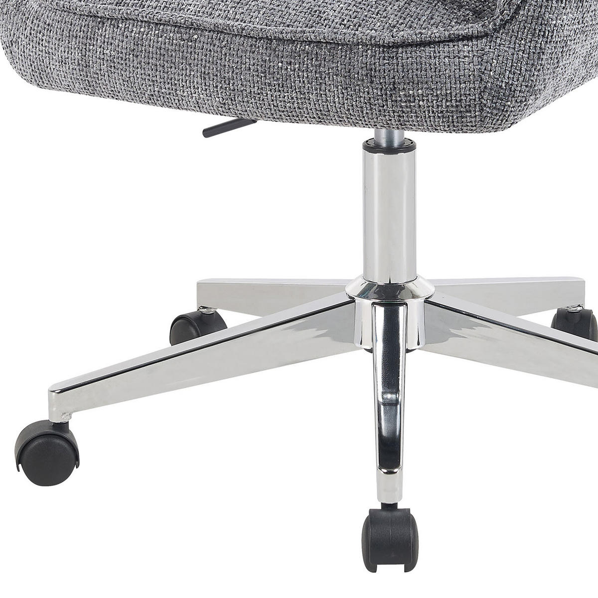 BÜROSTUHL Mika-Tabea - Chromfarben/Grau, Textil/Metall (59/81/66cm) - DUBI Möbel