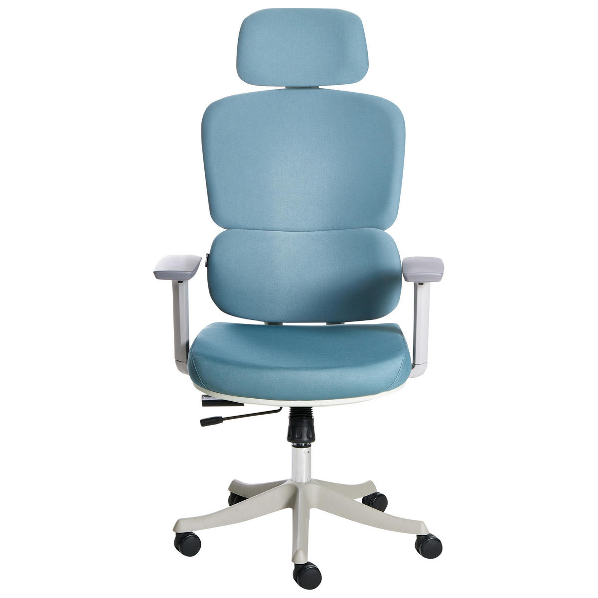 BÜROSTUHL Stoff Blau Viscount - Blau, Textil (50/121/63cm) - Beliani