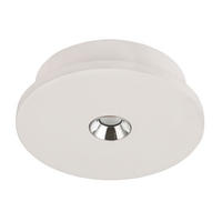 LED DECKENLEUCHTE Christine Gips Weiß Chrom - Weiß, Metall (16/16/4.5cm) - Globo Lighting