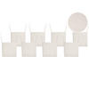 GARTENSTUHLKISSEN 8er-Set Hellbeige 46/46 cm Sassari Premium - Beige, Textil (46/5/46cm) - Beliani