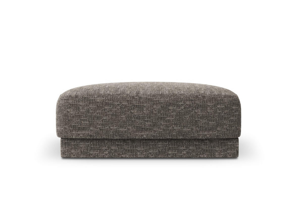POUF Miley aus Chenille-Stoff grau - Grau, Textil (90/40/90cm) - Micadoni