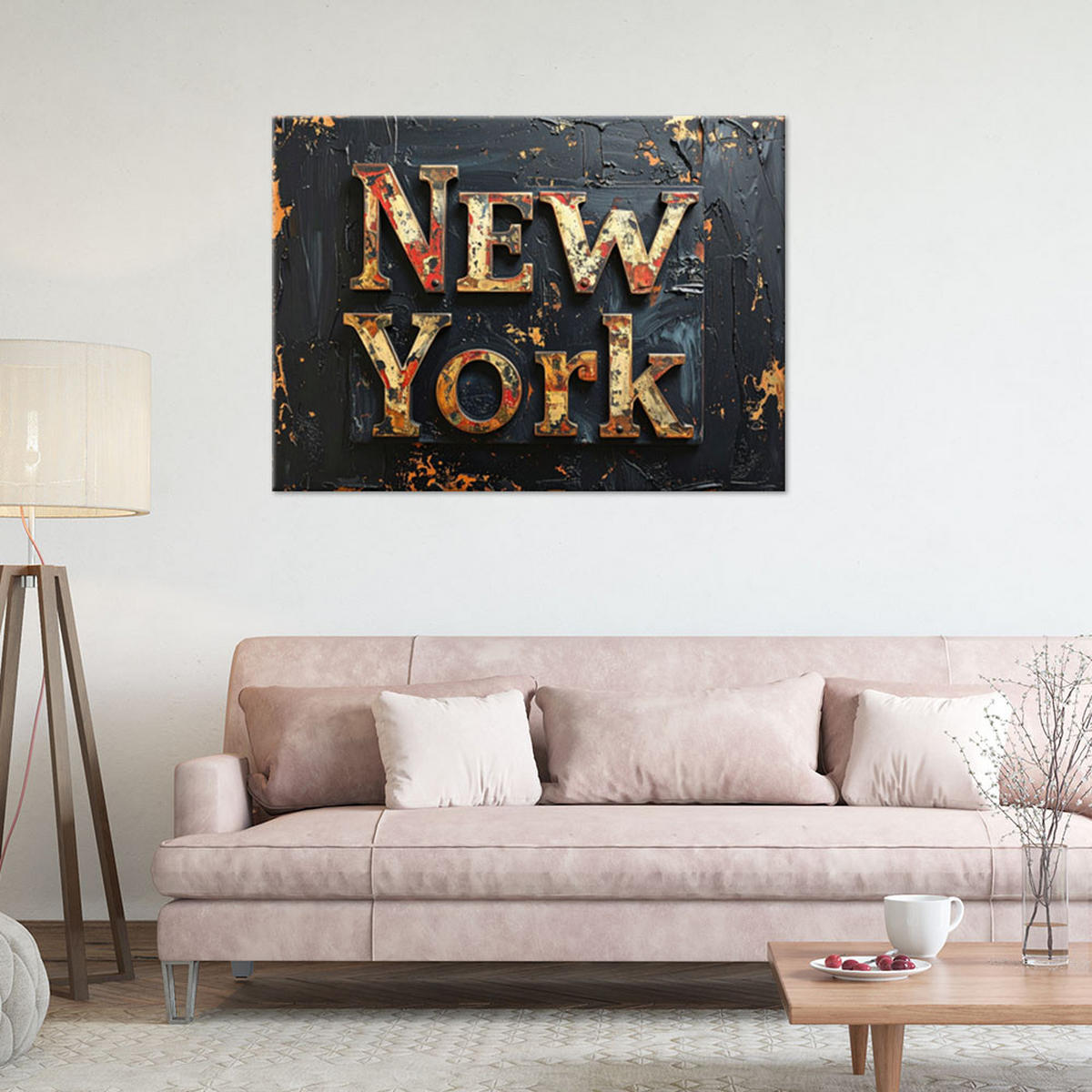 LEINWANDBILD Inschriften und Zitate 100x70cm - Goldfarben, Textil (100/70cm) - Feeby