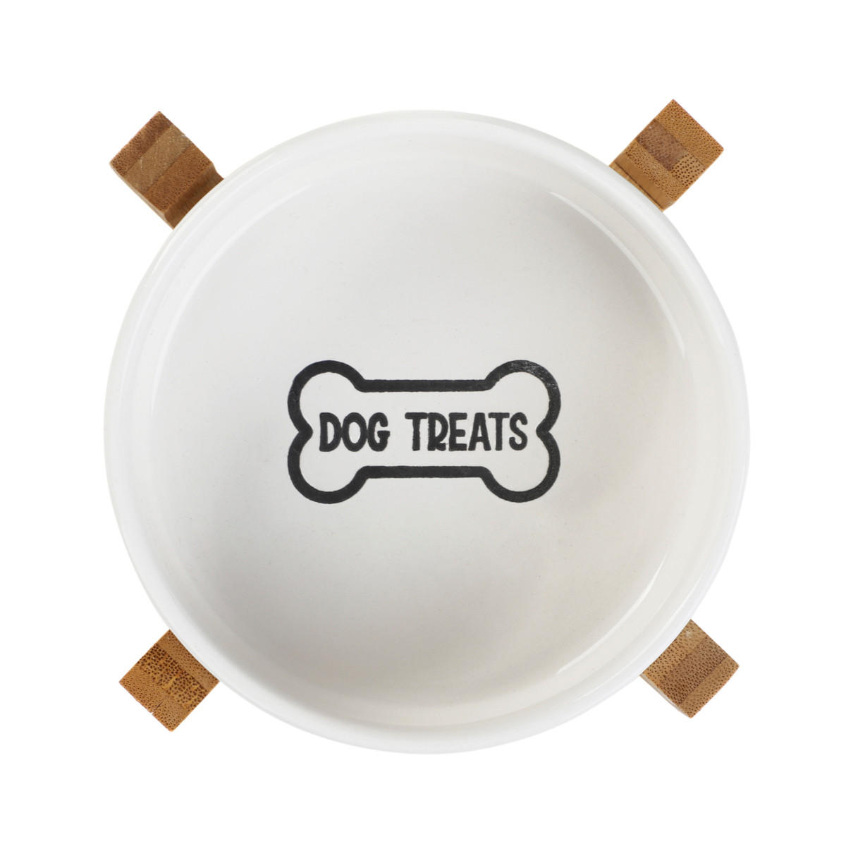HUNDENAPF Treats 13/7 cm - Weiß, Keramik (13/13/7cm) - Homla