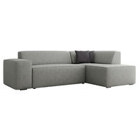 ECKSOFA Lordin, Seite: Rechts - Hellgrau, Holz/Textil (267/205cm) - MIRJAN24
