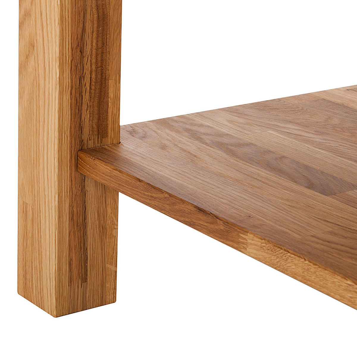 COUCHTISCH - Eiche massiv - Eichefarben, Holz (60/100/45cm) - home24