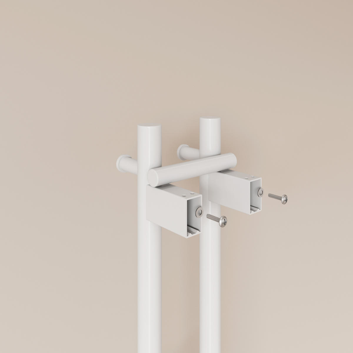 HEIZKÖRPER elektrisch vertikal 120 x 12,4 cm mit Smart-Steuerung Weiß - Weiß, Metall (12.4/120/14cm) - EMKE