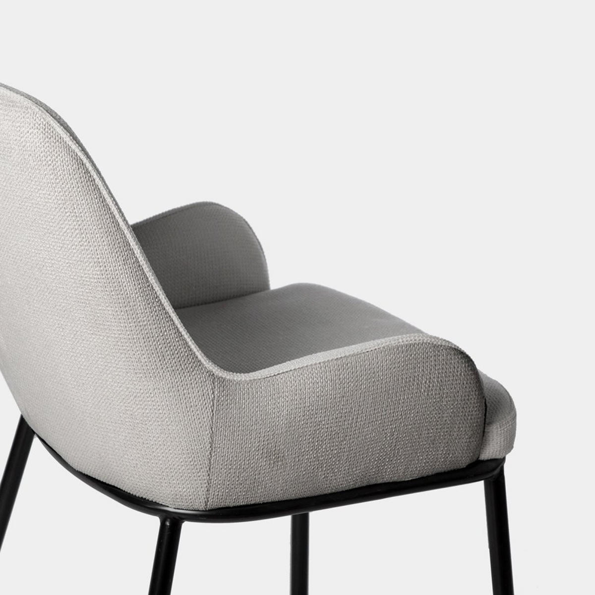 ESSZIMMERSTUHL Dama Grau 55 cm x 84 cm 2er-Set - Grau, Textil (55/84/62cm) - Klast Home