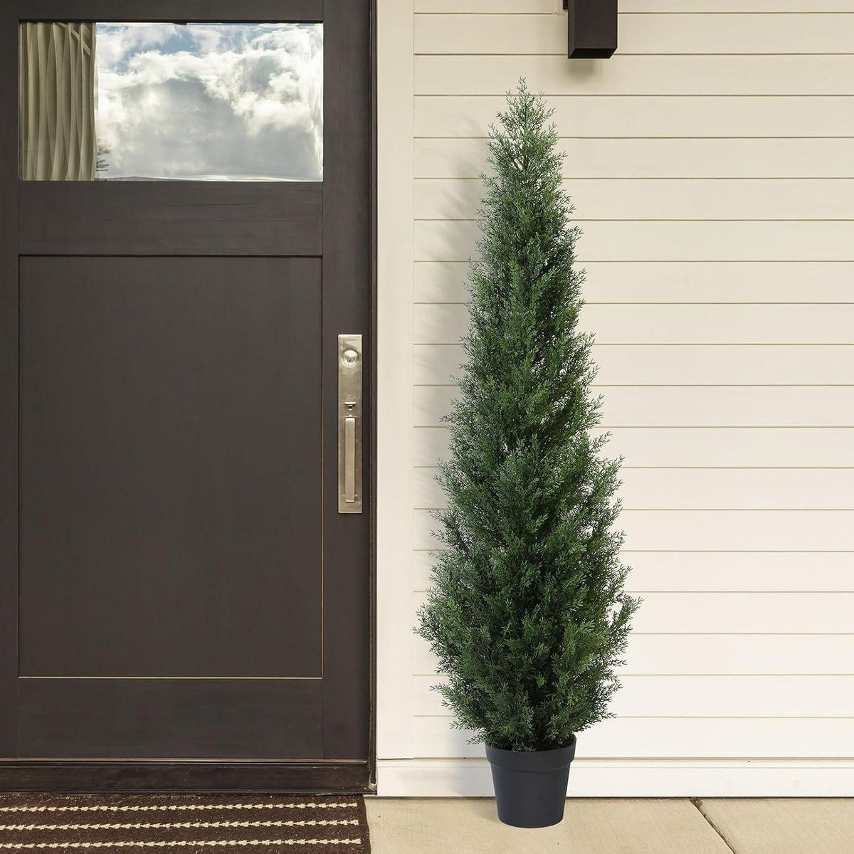 KÜNSTLICHER Zedernbaum 155 cm 2er Set - Grün, Kunststoff (85cm)
