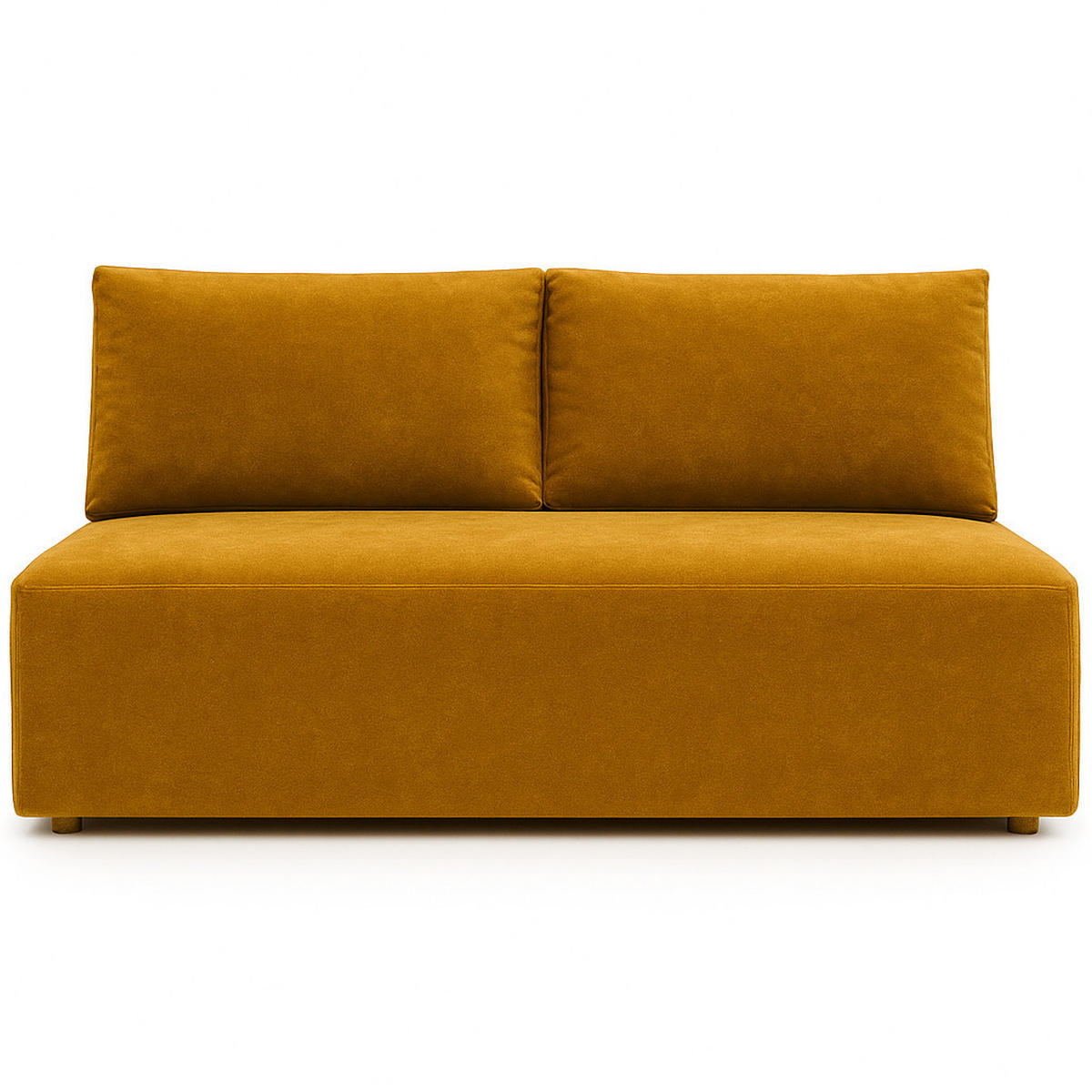 SCHLAFSOFA mit Bettkasten DUO, Stoff Salvador, Gelb - Gelb, Holz (198/89/90cm) - Kaiser Möbel