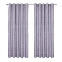 VERDUNKELUNGSVORHÄNGE geometrisch mit Thermo-Funktion, Ösen 228/182 cm - Flieder, Textil (228/182cm) - Homescapes