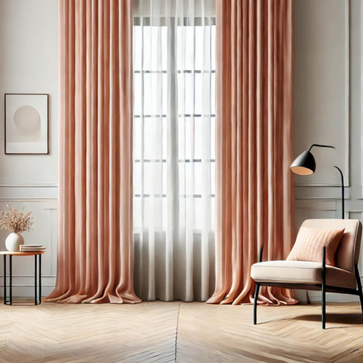 ÖSENVORHANG FUN - Rosa, Textil (140/1/250cm) - Esprit