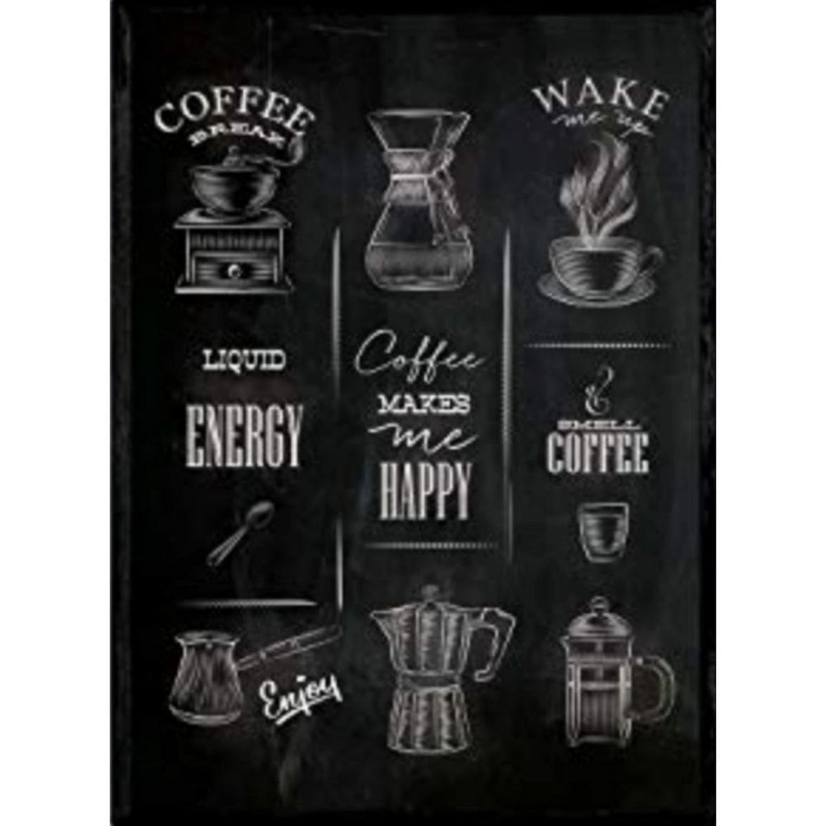 POSTER Kaffee & Wein Design Kaffeemaschine A3 Rahmenlos - Klar, Papier (29.7/5/42cm) - Nacnic