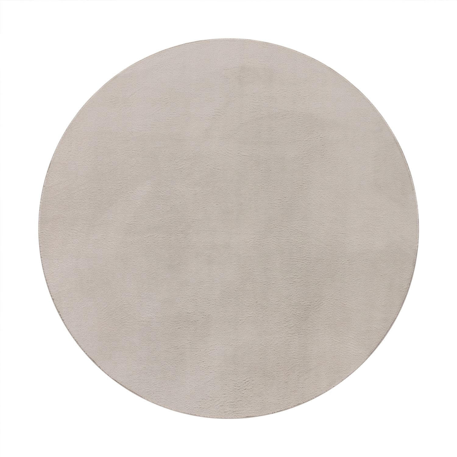 HOCHFLORTEPPICHE Beige Ø 160 cm - Beige, Kunststoff (160/160cm) - TT Home