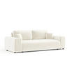 3-SITZER-SOFA Zanzibar Creme Samtstoff - Creme/Schwarz, Holz/Holzwerkstoff (213/79/108cm) - Maison de Reve