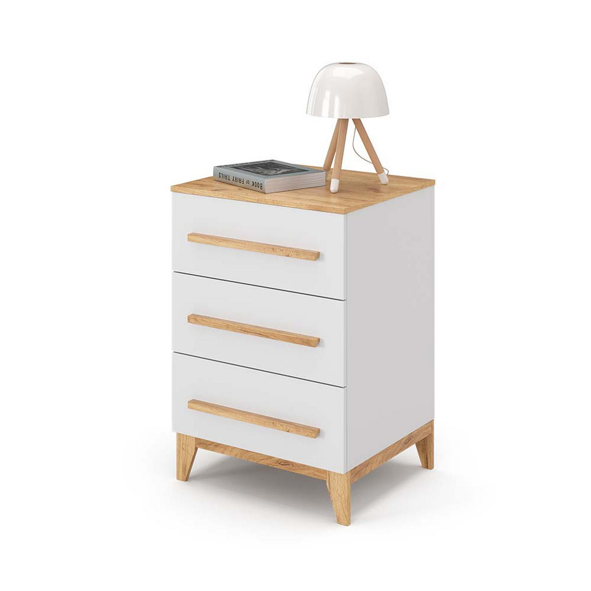 Weiß, Holzwerkstoff (53.4/88/60cm) - VitaliSpa