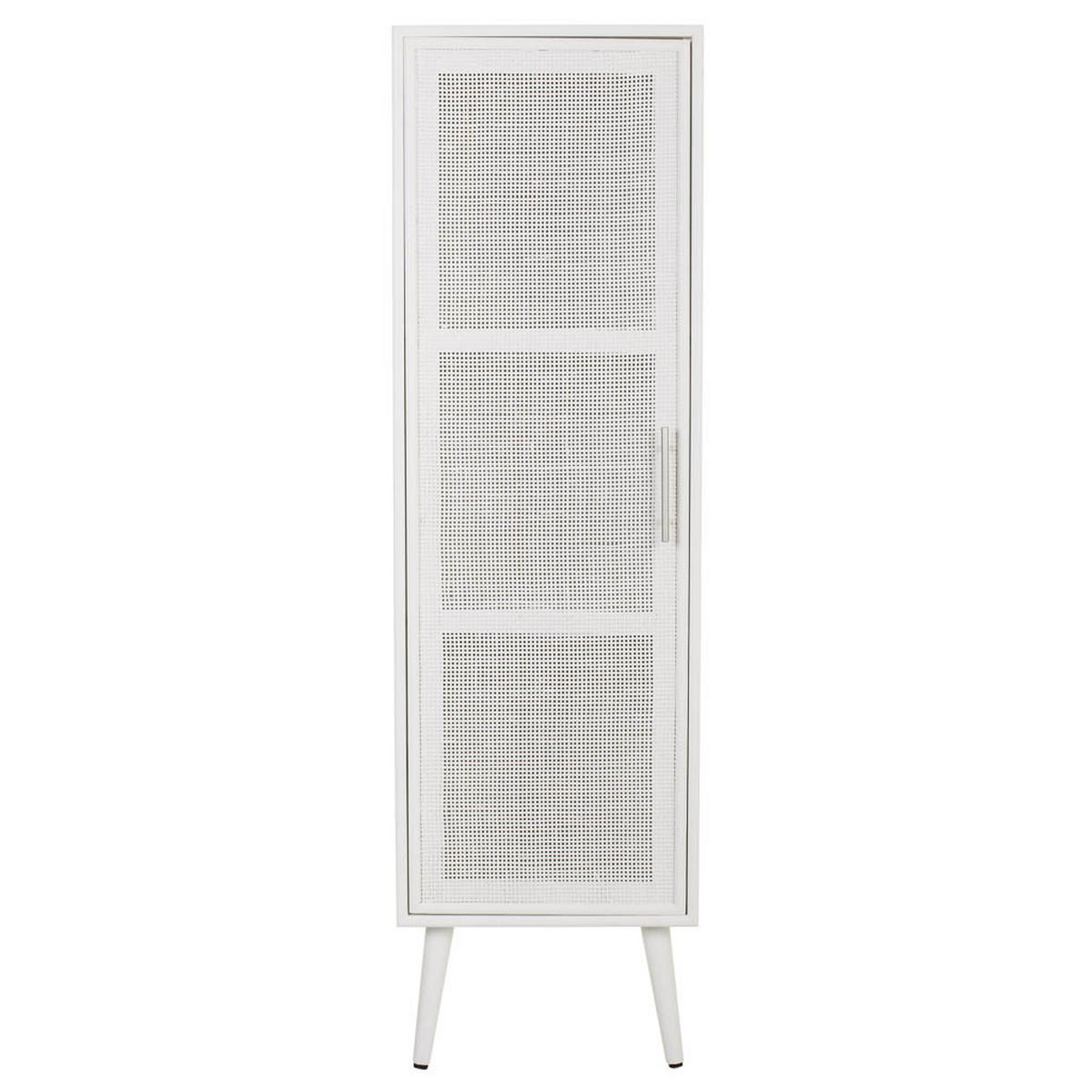 SCHRANK aus Holz und Gitter 41x37x140cm - Weiß, Holz (40.5/139.5/37cm) - Wanderlust