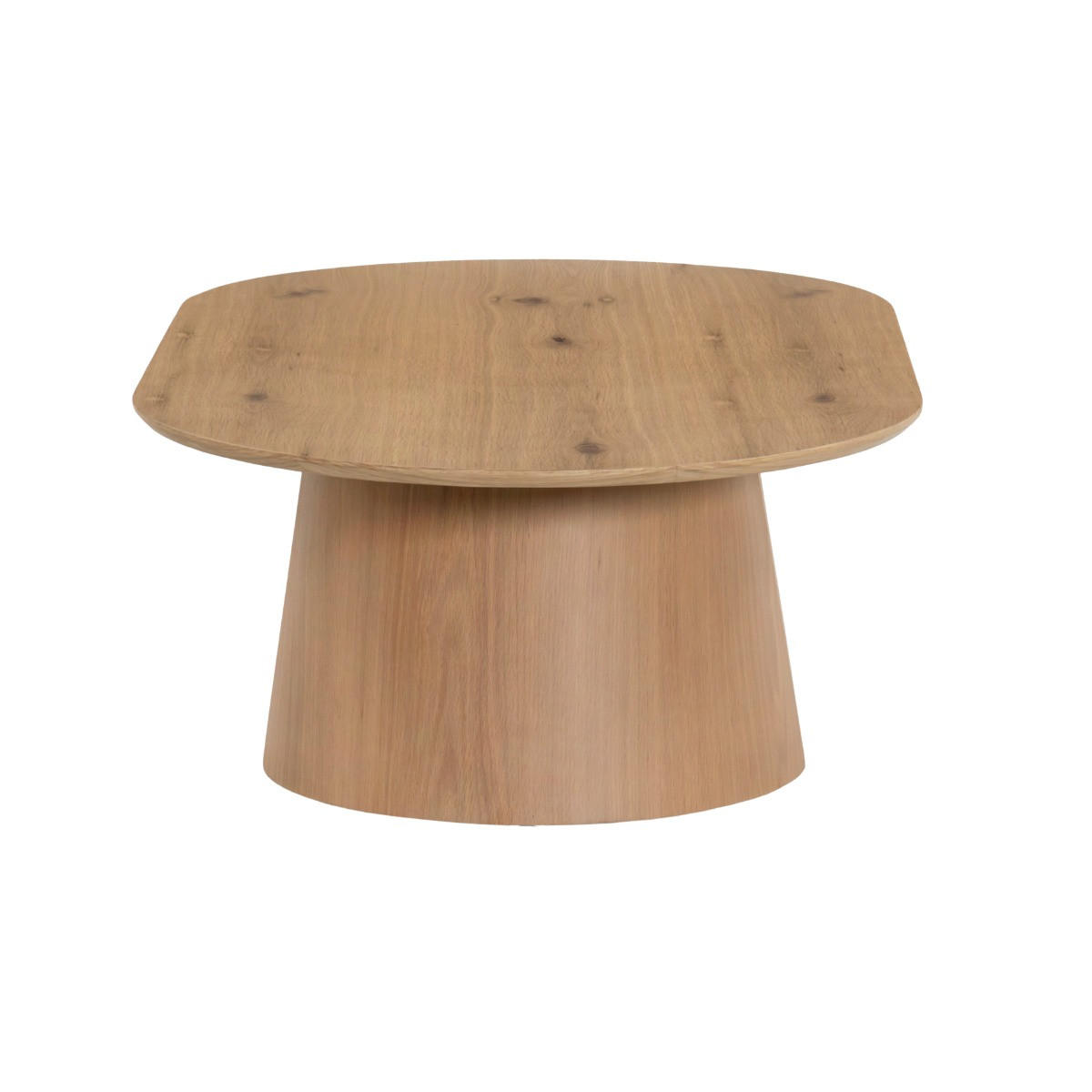 COUCHTISCH oval 120x70x36cm aus Holz, braun - Braun, Metall (120/70/36cm) - Livingfurn