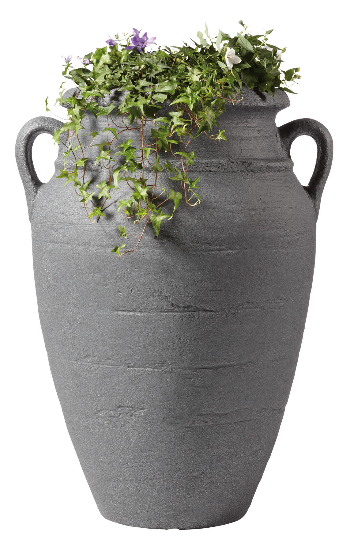 PFLANZ-AMPHORE, dunkelgrau, Höhe: 80 cm - Grau, Kunststoff (80cm) - GARANTIA
