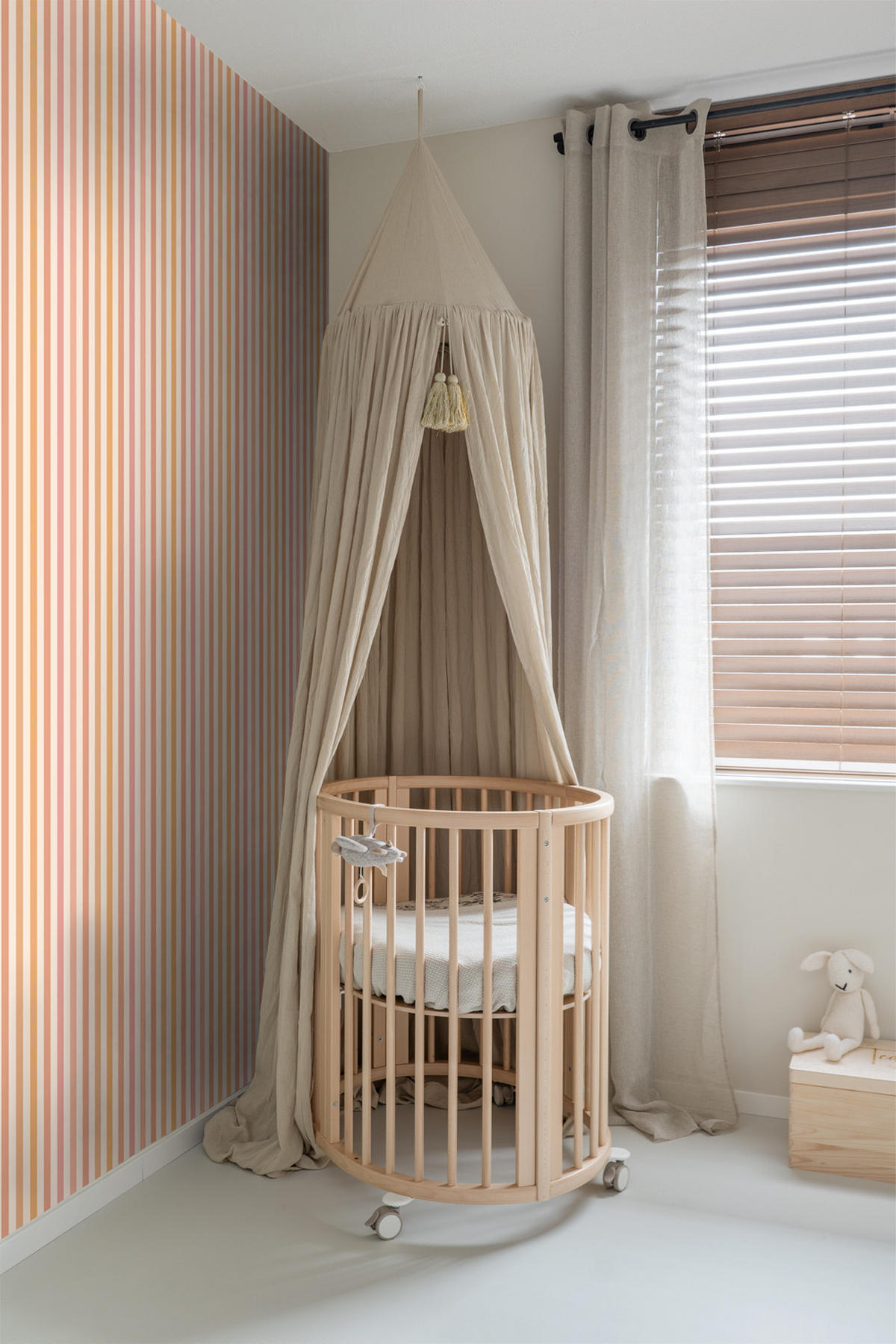 TAPETE Streifen 50 x 900 cm - Pink, Papier (50/900cm) - ESTAhome