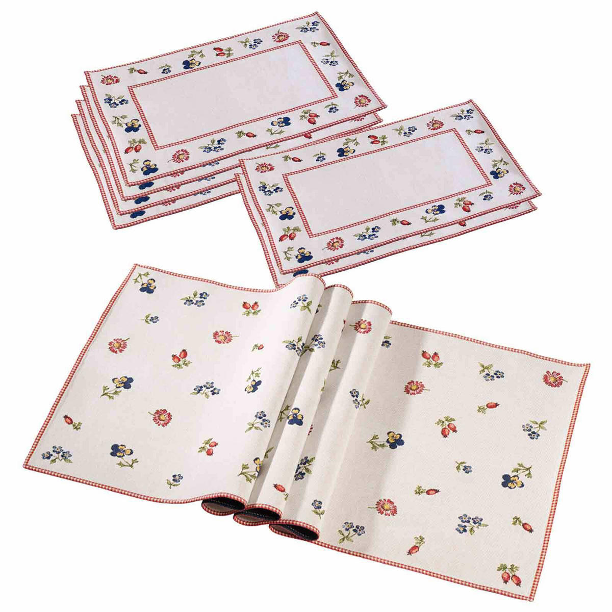 TISCHSET Petite Fleur bunt 7er Set - Multicolor, Textil (1/1/1cm) - Villeroy & Boch